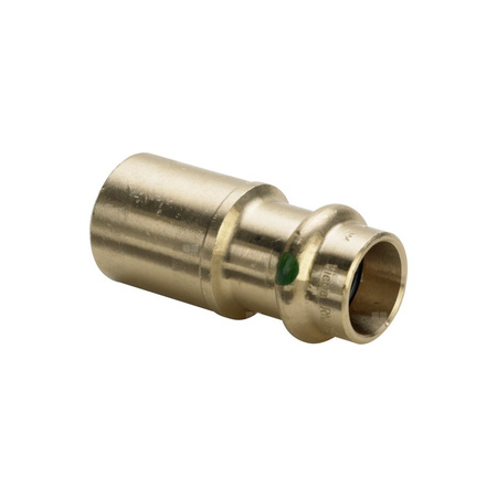 Złącze Sanpress VIEGA 22151 redukcja jednoczęściowy, brąz (stan surowy) / brąz (stan surowy), 28 mm x 15 mm (kw x mz) z uszczelką