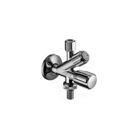 Kombinowany zawór kątowy COMFORT 1/2" chrom z AZZ z dodatkowym filtrem 1/2"