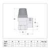 Zawór przelewowy CALEFFI dla instalacji solarnych mosiądz (chromowany) 8 bar GW 1/2'' x 3/4''
