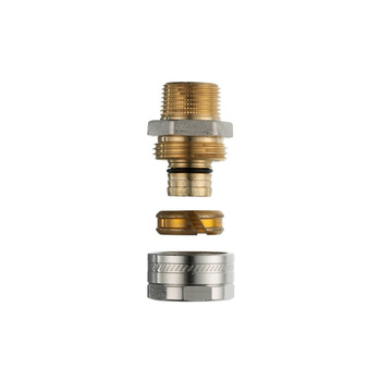 Śrubunek przejściowy KERMI x-net, 3/4'' x 25 (GZ x nakrętka)