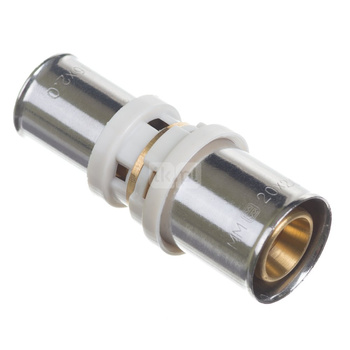 Złączka prosta zaprasowywana QIK XPRT redukcja, mosiądz, 50 mm x 32 mm (złącze zgrzewane x złącze zgrzewane)