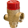 Zawór przelewowy AFRISO MS z wyjściem na manometr mosiądz 2 bar GW 1/2'' x 3/4''