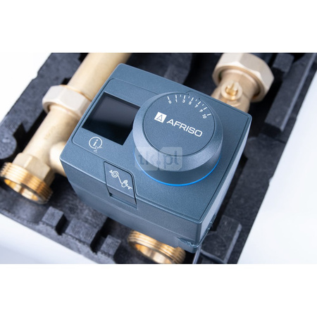 Grupa pompowa AFRISO PrimoTherm 180-2 AP DN 25 3-WM-R Vario GZ x GW 1 1/2'' x 1'', z zaworem mieszającym, z izolacją, z pompą obiegową AFRISO APH 361 25-7/180 mm