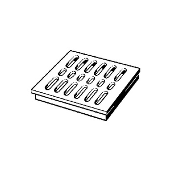 Kratka VIEGA 4956 kwadratowa tworzywo sztuczne 150x150mm do wpustu