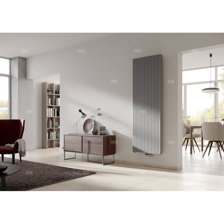 Grzejnik dekoracyjny Kermi®Carré Plus® 2000x715x86, 2651W, podł. 6998, RAL 9005 SFE