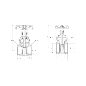 Zawór wodny PERFEXIM PHA-022 GW 2'' x GW DN 50
