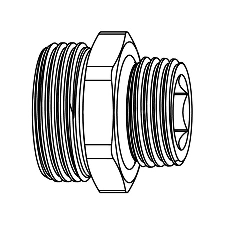 Złączka dwustronnie gwintowana,