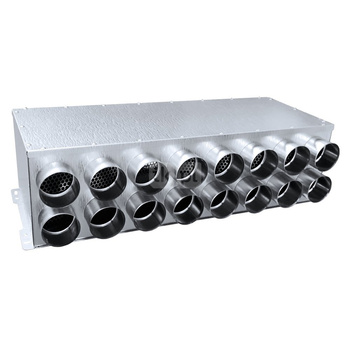 Rozdzielacz TopFlex Metal przelotowy dwurzędowy z izolacją wewnętrzną DN200/przyłącza 16 x DN75