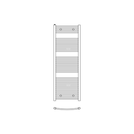 Grzejnik drabinkowy KERMI B20, wym. 1174 x 490 mm, kolor biały, moc 514W