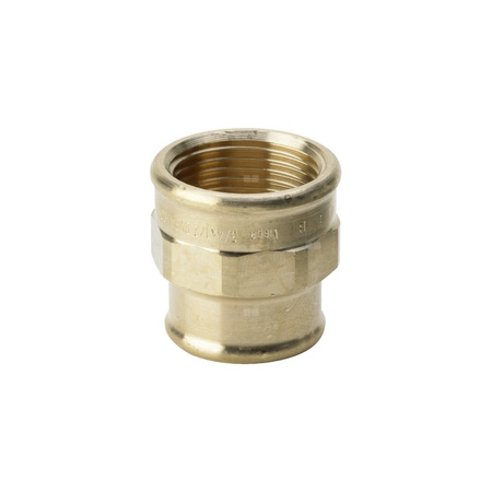 Mufa VIEGA 3240 redukcja jednoczęściowy, brąz (stan surowy) / brąz (stan surowy), 1'' x 1/2'' (gw x gw), 34 mm