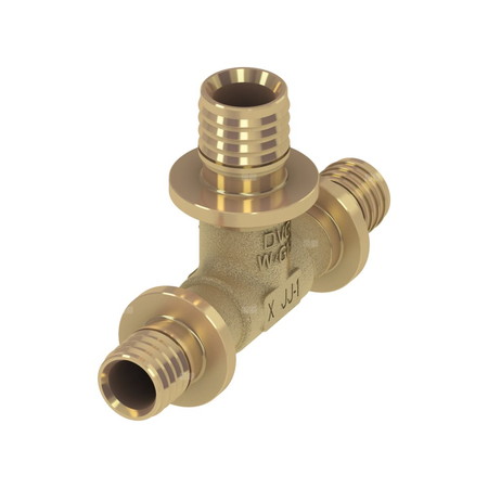 Trójnik TECE flex redukcja 90' mosiądz 25 mm x 20 mm x 25 mm (końcówka wtykowa x końcówka wtykowa x końcówka wtykowa)