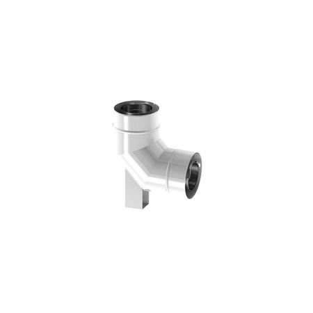Kolano 87 st. fi80/125mm z podporą ekonomic z uszczelką