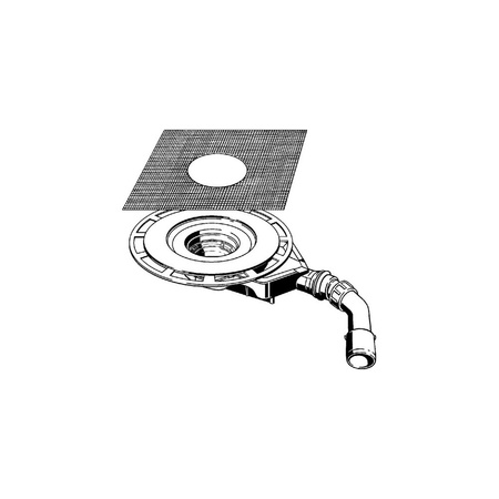 Advantix-odpływ łazienkowy 62 mm (wersja remontowa) nr wzoru 4980.63 DN: 40/50 H zab.: 62