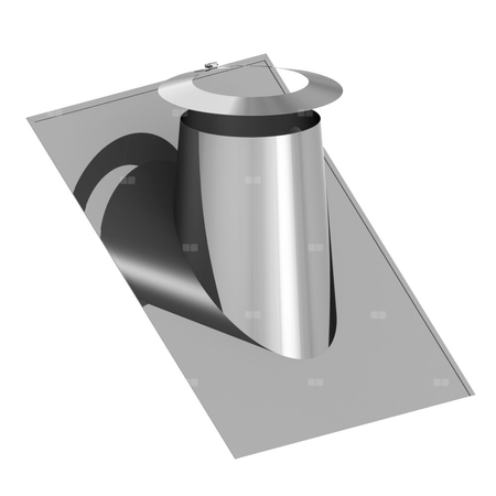 Przejście przez dach 26-35st. stal nierdzewna z płytą Pb+kołnierz fi350/560mm