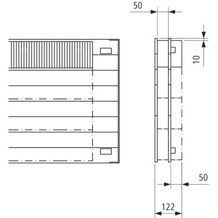 Grzejnik płytowy typ 22 KERMI HHN, z osłonami wym. 560 x 4000 mm, kolor biały, moc 6884 W