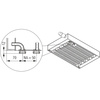 Konwektor Kermi V-Kon S Typ22 BH70x133x3400mm QN1557, weiß, 6 bar, m. Abd., Vent. re