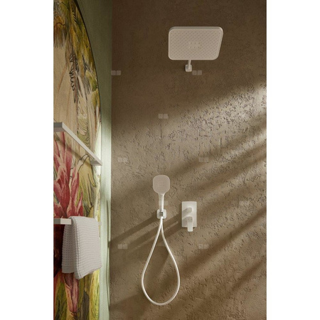 MALAGA WHITE podtynkowy zestaw prysznicowy z baterią 3 funkcyjną