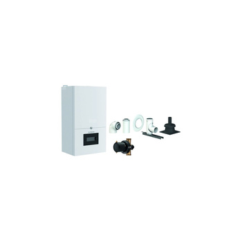 Pakiet - Kocioł gazowy jednofunkcyjny DE DIETRICH MCR4 32 kondensacyjny wiszący 3.8 - 34.9 kW + Zestaw powietrzno-spalinowy szachtowyBazowy PP/Alu fi 60/100 na fi 60 + Filtr magnetyczny XS90