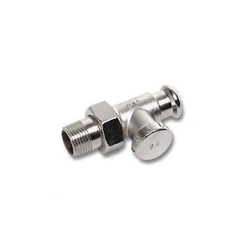 SANHA®-Press Heat MS-Ni Zawór powrotny grzejnikowy kątowy 15x1/2