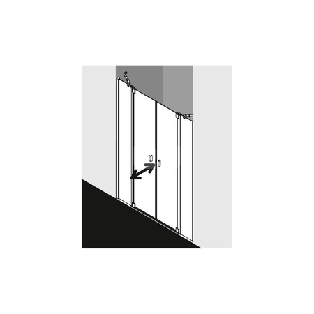 Kermi Drzwi wah. Raya PTF 1500x 1850 1458-1518 SIMG SR Opaco Clean