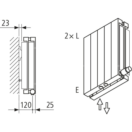 Grzejnik płytowy typ 22 KERMI V-HVV wym. 2000 x 560 mm, kolor biały, moc 2358 W