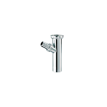 Przedłużka do syfonu umywalkowego 11/4"x32mm z podłączeniem do pralki lub zmywarki CHROM