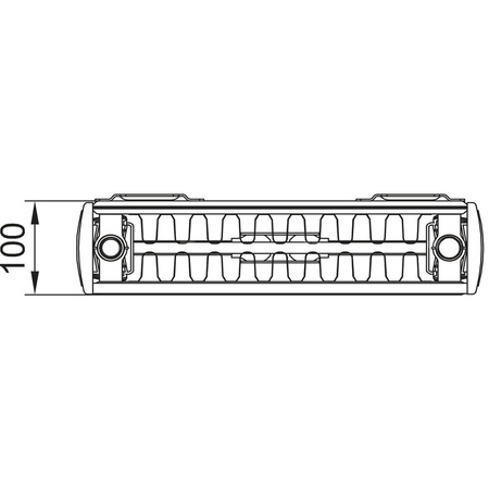 Grzejnik KermiX2 Verteo Profil typ22 1200x100x600 biały, 10 bar, z osłonami bocznymi