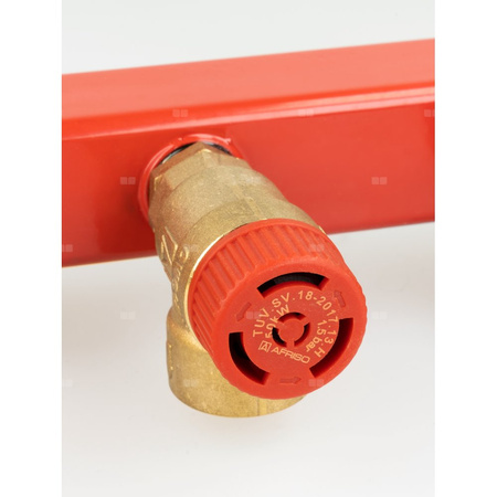 Zespół przyłączeniowy AFRISO BSS 3/4'' GW x GW, max. 1.5 bar + wskaźnik ciśnienia