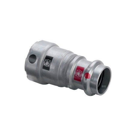 Złącze przejściowe Megapress VIEGA 4213 redukcja jednoczęściowy, stal (cynk/nikiel), 1 1/2'' x 42 mm (złącze zaprasowywane), 102 mm z uszczelką