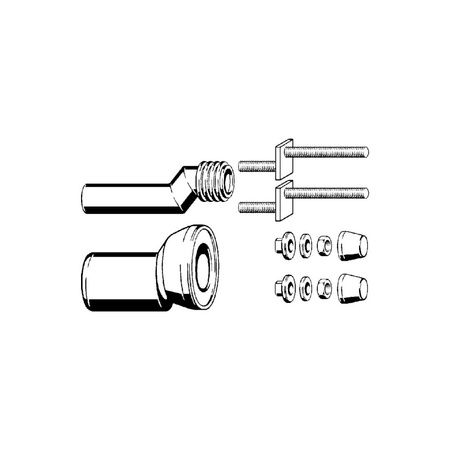 Zestaw przyłączeniowy tworzywo sztuczne, nr wzoru 8094 DN: 90