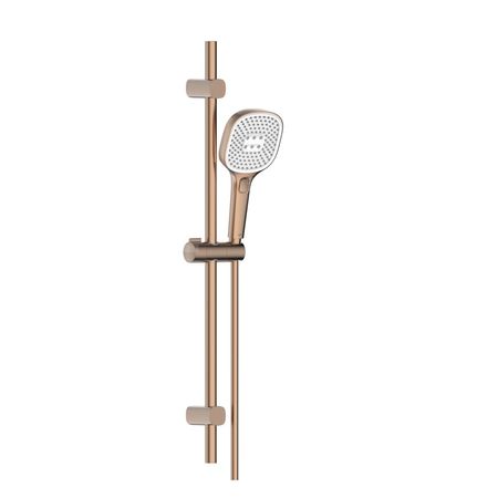 Natrysk przesuwny Malaga, kompletny, PVD brushed rose gold