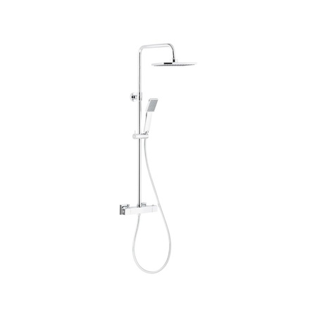 Zestaw natryskowy przesuwny KFA Armatura LOGON chrom, wąż 1500 mm, z deszczownicą