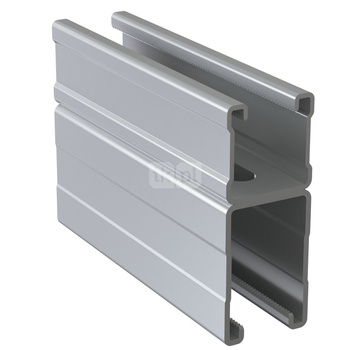 Szyna montażowa podwójna NICZUK SDMFH, gr. 2.5 mm, dł. 4000 mm, stal nierdzewna (ocynk galwaniczny)