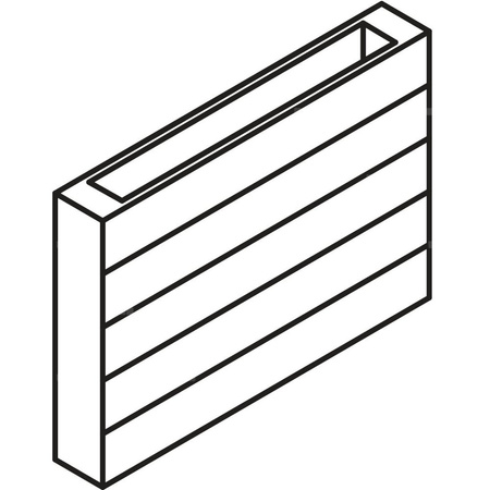 Ściana grzewcza Kermi Heizwand HHN Typ20 BH1330x72x2800 QN5449, weiß, 6bar, o. Abd, AB 12