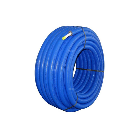 Rura wielowarstwowa QIK PE-RT II/AL/PE-RT II 26x3 kręgi 50m w izolacji 6mm kolor niebieski