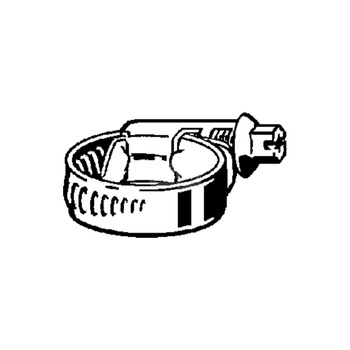 Opaska zaciskowa ślimakowa do węży VIGA 1852, stal ocynk, d:10-16, śr. węż. 1/4"