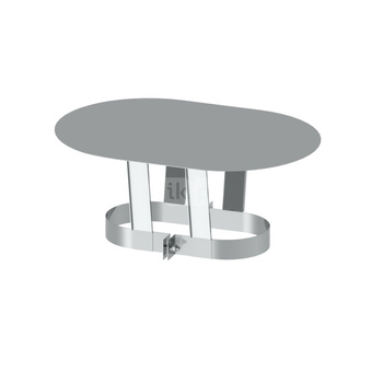 Parasol JEREMIAS OV/FU0828 stal nierdzewna fi 110/220 mm