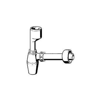 Syfon butelkowy przeznaczenie: zlewozmywak lub pisuar bez uformowanego syfonu, tworzywo sztuczne, nr wzoru 5725.94 DN1: 50 DN2: 40