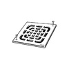 Kratka VIEGA 49332 kwadratowa ze stalowai nierdzewnej 143x143mm do wpustu