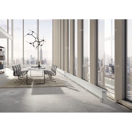 Konwektor Kermi V-Kon S Typ22 BH140x133x2600mm QN1880, weiß, 6 bar, m. Abd., Vent. re