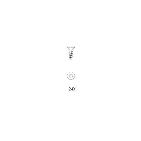 Zestaw śrub: 24 sztuki K80 × 22 A2 (część zamienna)