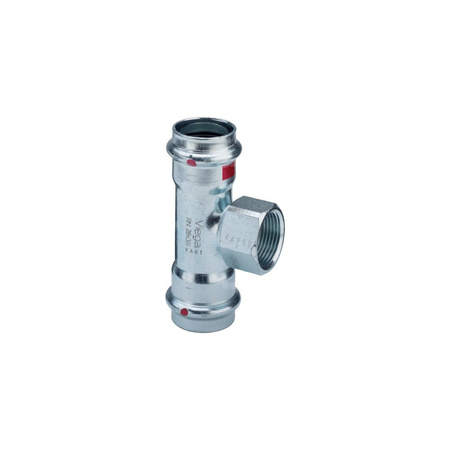 Trójnik VIEGA 11172 stal (ocynk galwaniczny/elektrolityczny) 54 mm x 1'' x 54 mm x 54 mm x 1'' (mz x gw x mz)