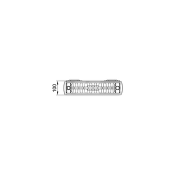 Grzejnik KermiX2 Verteo Profil typ22 1200x100x400 biały, 10 bar, z osłonami bocznymi