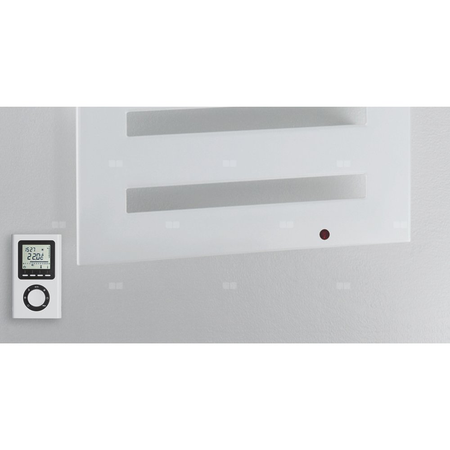 Grzejnik Zehnder Metropolitan Bar MEP-080-060 - 600 mm, kolor biały RAL9016, złącze Code S012, konsole ścienne Metropolitan, 4 zestawy naścienne