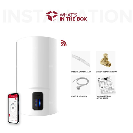 Elektryczny pojemnościowy podgrzewacz wody LYDOS WIFI 100 V 1,8K EU
