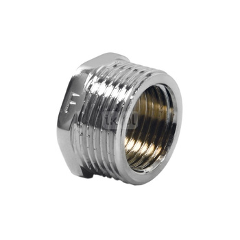 Redukcja FERRO, mosiądz (chrom), 1/2'' x 1/4'' (GZ x GW)