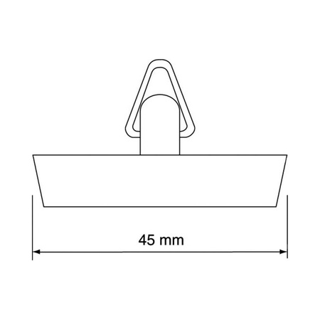 Korek gumowy do spustu 45mm