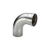Łuk Sanpress 90' VIEGA 23161XL jednoczęściowy, stal nierdzewna / stal nierdzewna, 108 mm (kw x mz) z uszczelką