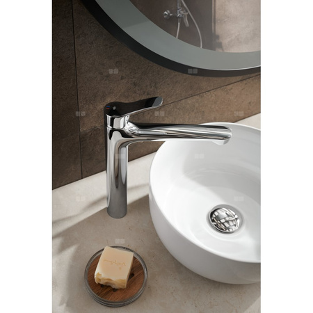 MORRIS BATERIA UMYWALKOWA STOJĄCA NABLATOWA, CHROM + CLICK CLACK