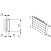 Grzejnik płytowy typ 11 KERMI HHN, z osłonami wym. 840 x 3400 mm, kolor biały, moc 3322 W